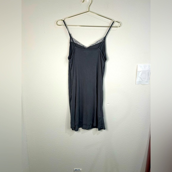 Modern Luxury Carole Hochman Robe Chemise Set S Gray Pink Bow Flaw Read - Picture 12 of 14